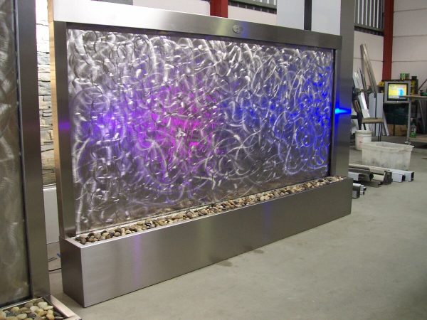 "PHOENIX" Patterned Mirrorwall Water Feature 2200mm (W) x 1440mm (H) x 240mm (D) - Image 5