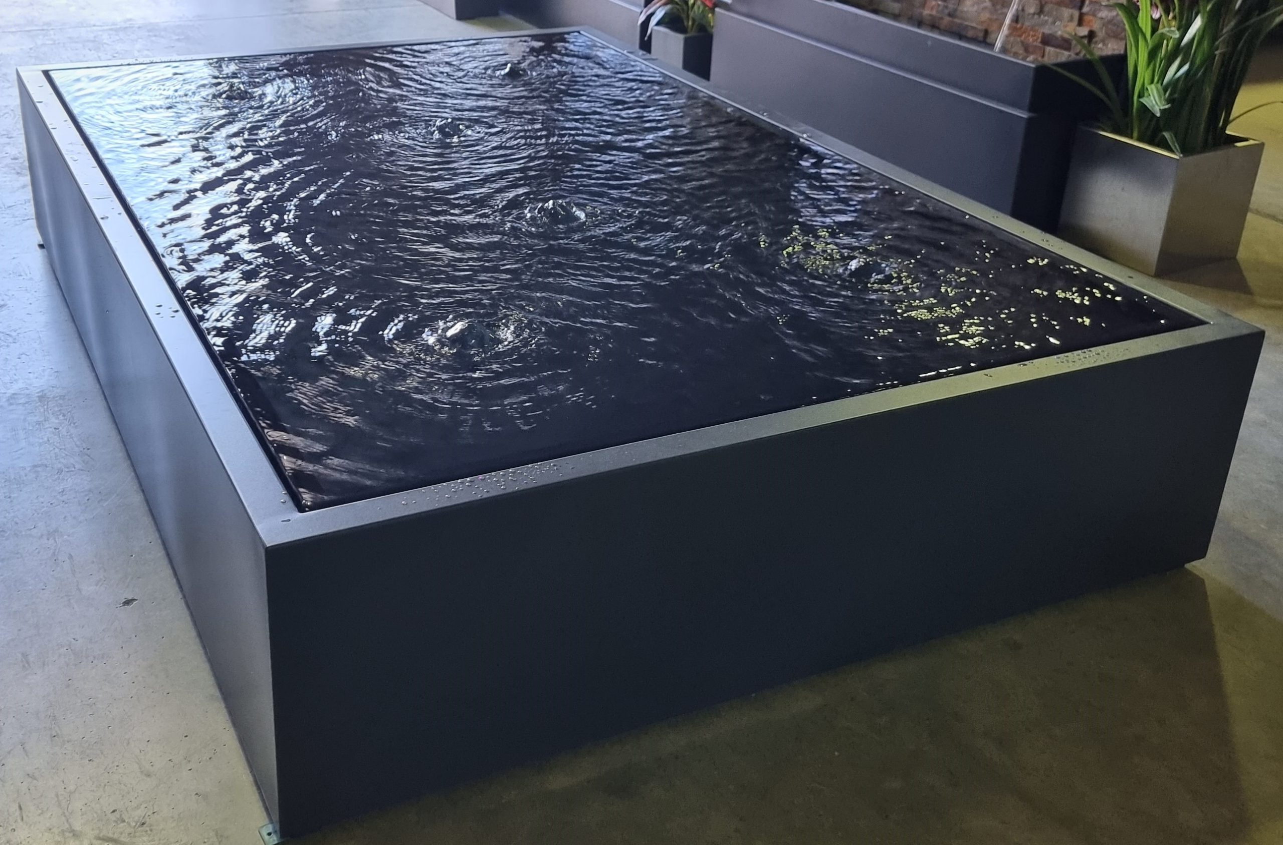 "APOLLO" powder-coated water table 1000mm (W) x 400mm (H) x 1000mm (D) (custom-built to suit your requirements - pls contact us for quote) - Image 9