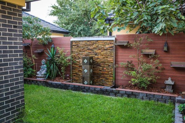 "CASPIAN" Stainless Steel Stacked Stone Water Feature 1510mm (H) x 920mm (W)