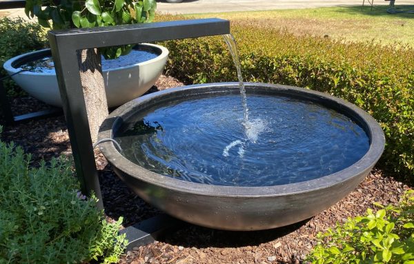 “KAI” (Large) Toppco GRC (Glass Reinforced Concrete) bowl with Powder-coated Spout - Image 10