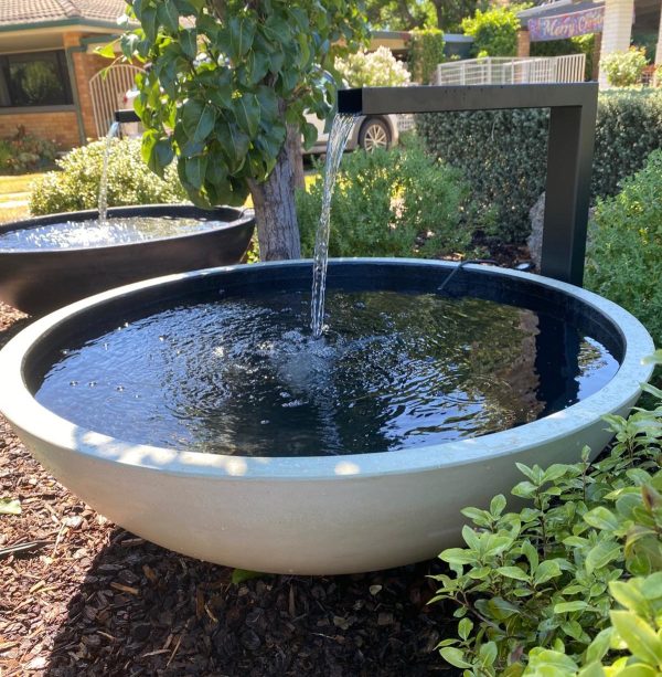 “KAI” (Large) Toppco GRC (Glass Reinforced Concrete) bowl with Powder-coated Spout - Image 11